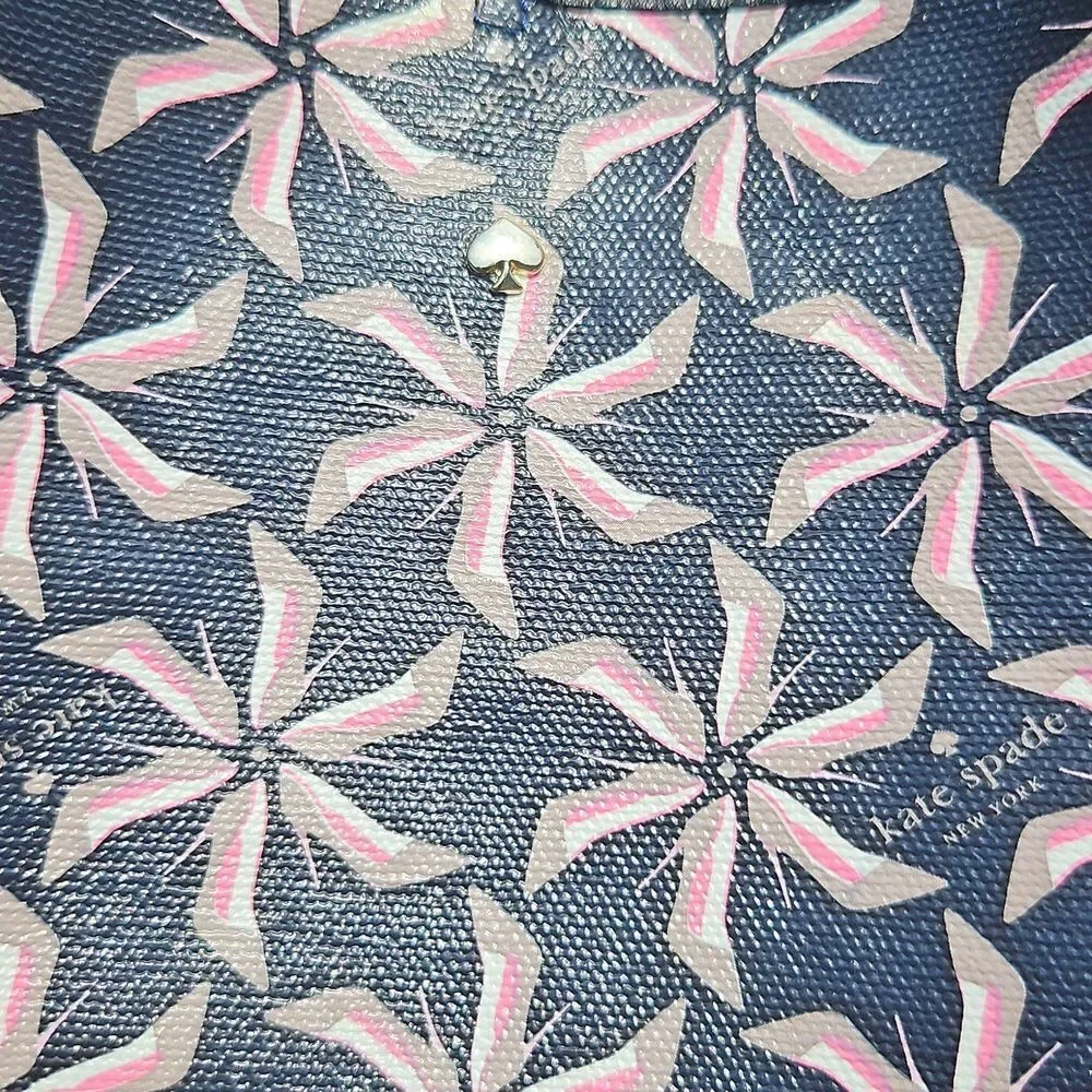 Kate Spade Broome Street Navy And Neutral High Heel Pinwheel Tote